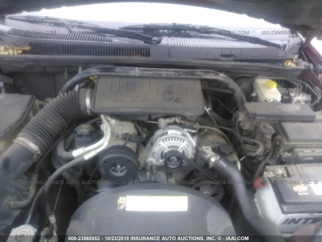 1J8GS48K07C597710 - 2007 JEEP GRAND CHEROKEE LAREDO/COLUMBIA/FREEDOM RED photo 10