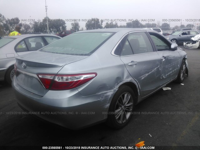 4T1BF1FK9FU958556 - 2015 TOYOTA CAMRY LE/XLE/SE/XSE 银色 照片 4