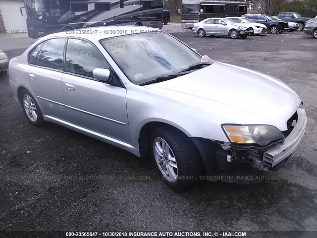 4S3BL616857214125 - 2005 SUBARU LEGACY 2.5I SILVER photo 1