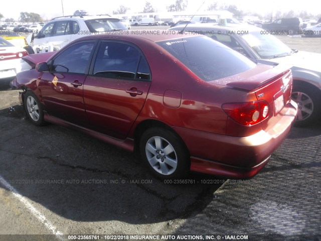 1NXBR32E27Z867519 - 2007 TOYOTA COROLLA CE/LE/S RED photo 3