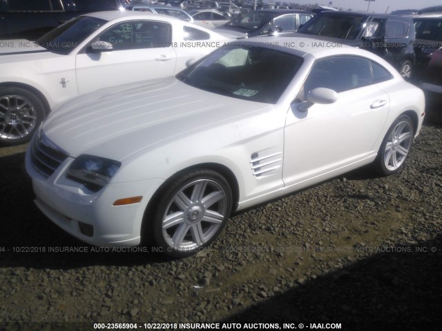 1C3AN69L94X007455 - 2004 CHRYSLER CROSSFIRE LIMITED WHITE photo 2