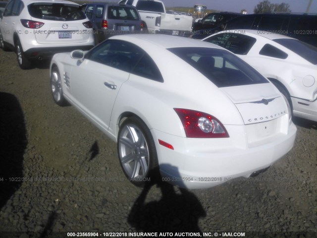 1C3AN69L94X007455 - 2004 CHRYSLER CROSSFIRE LIMITED WHITE photo 3
