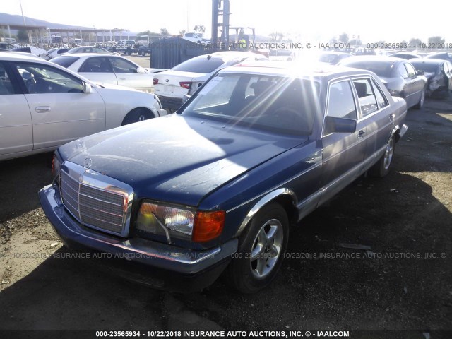 WDB12603712010151 - 1981 MERCEDES-BENZ 2 DOOR  BLUE photo 2