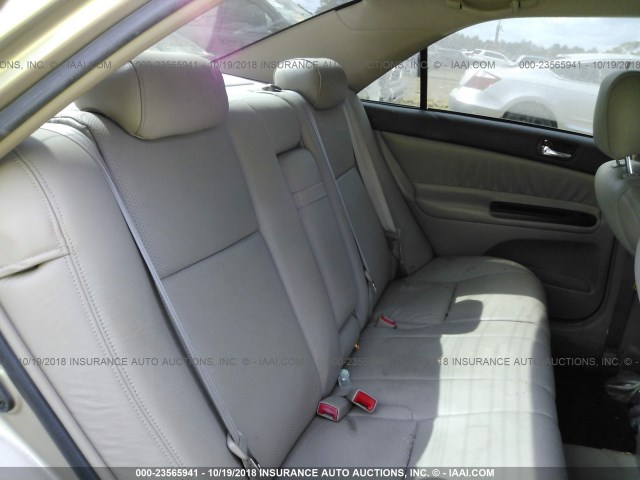 4T1BF32K22U029479 - 2002 TOYOTA CAMRY LE/XLE/SE 金色 照片 8