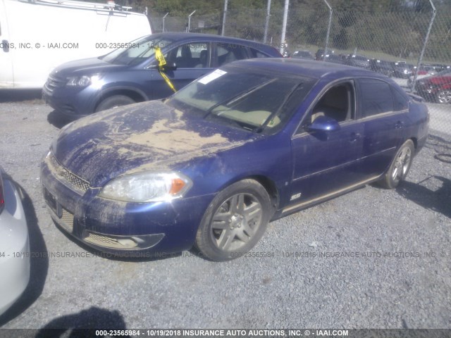 2G1WD58C369229676 - 2006 CHEVROLET IMPALA SUPER SPORT BLUE photo 2