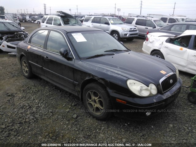 KMHWF25H42A627800 - 2002 HYUNDAI SONATA GL BLACK photo 1