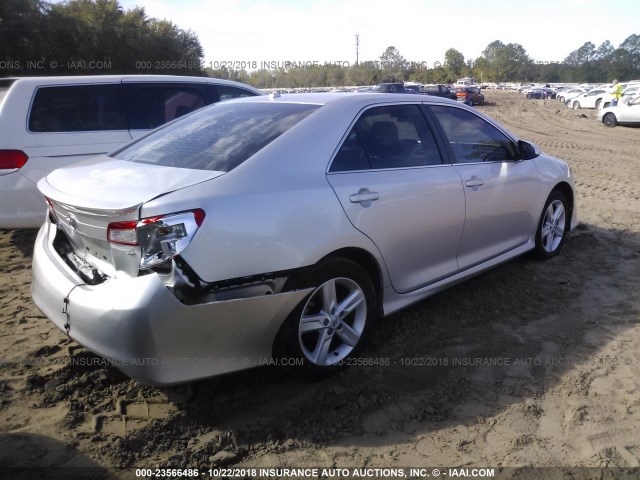 4T1BF1FK8CU097110 - 2012 TOYOTA CAMRY SE/LE/XLE SILVER photo 4