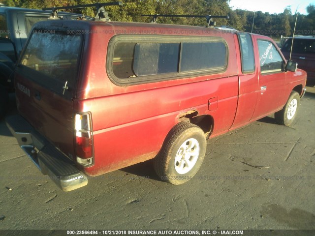 1N6SD16S4VC380507 - 1997 NISSAN TRUCK KING CAB SE/KING CAB XE RED photo 4