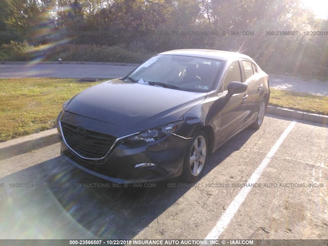 JM1BM1T79E1157524 - 2014 MAZDA 3 SV GRAY photo 2