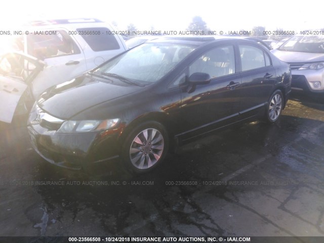 19XFA1F95AE032924 - 2010 HONDA CIVIC EXL 黑色 照片 2