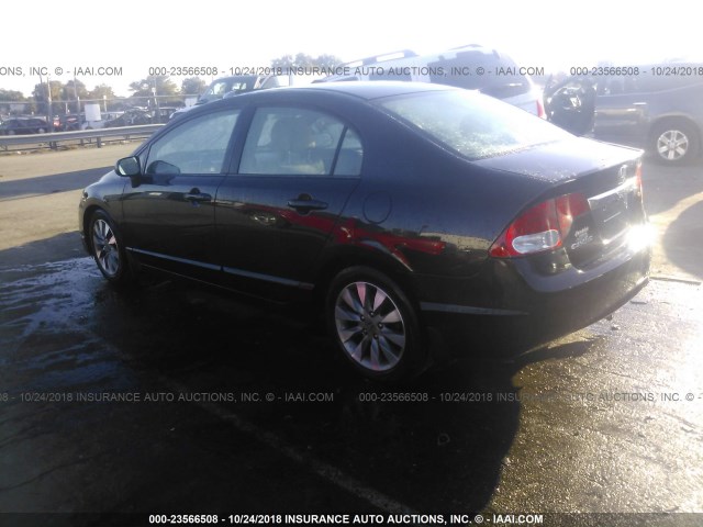 19XFA1F95AE032924 - 2010 HONDA CIVIC EXL 黑色 照片 3