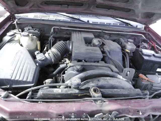 1GCCS136148160974 - 2004 CHEVROLET COLORADO BURGUNDY photo 10