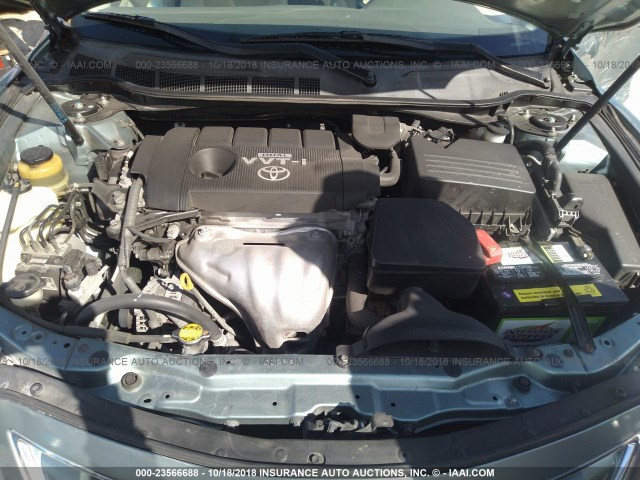 4T1BF3EK4AU530819 - 2010 TOYOTA CAMRY SE/LE/XLE 绿色 照片 10