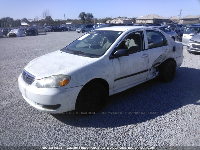 2T1BR32E56C617837 - 2006 TOYOTA COROLLA CE/LE/S WHITE photo 2