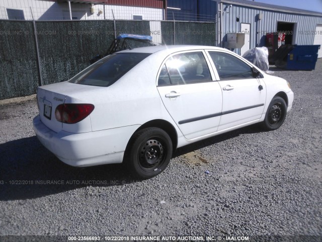 2T1BR32E56C617837 - 2006 TOYOTA COROLLA CE/LE/S WHITE photo 4