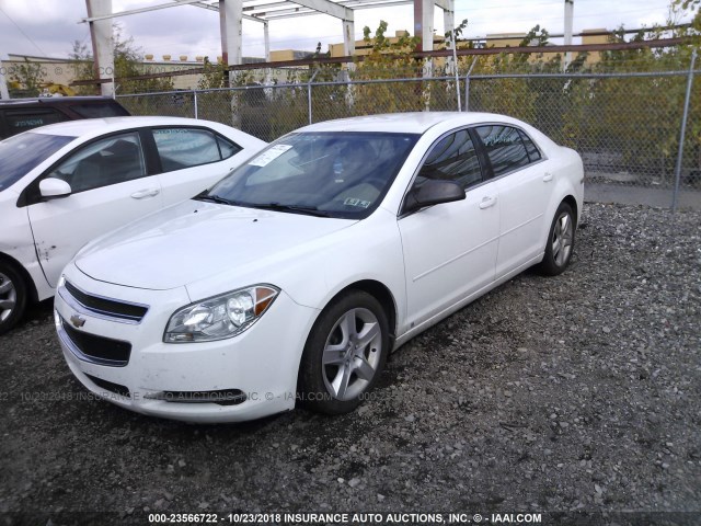 1G1ZG57B894251371 - 2009 CHEVROLET MALIBU LS თეთრი ფოტო 2