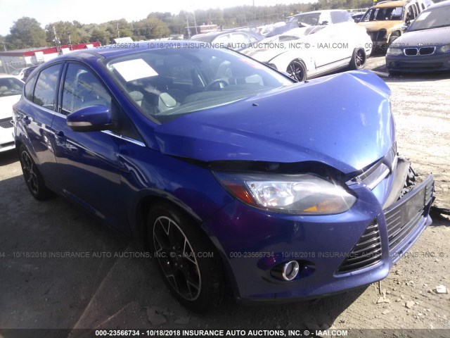 1FAHP3N25CL297205 - 2012 FORD FOCUS TITANIUM BLUE photo 1