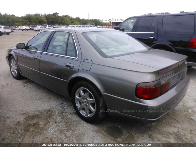 1G6KY54991U171608 - 2001 CADILLAC SEVILLE STS BROWN photo 3