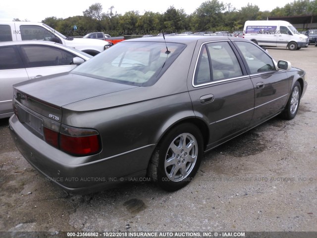1G6KY54991U171608 - 2001 CADILLAC SEVILLE STS BROWN photo 4