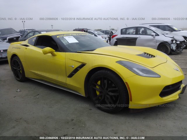 1G1YJ2D75G5118554 - 2016 CHEVROLET CORVETTE STINGRAY/2LT/Z51 YELLOW photo 1