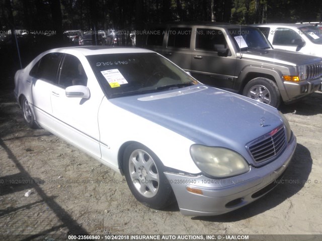 WDBNG70J01A209798 - 2001 MERCEDES-BENZ S 430 WHITE photo 1