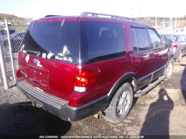 1FMPU16556LA31114 - 2006 FORD EXPEDITION XLT RED photo 4