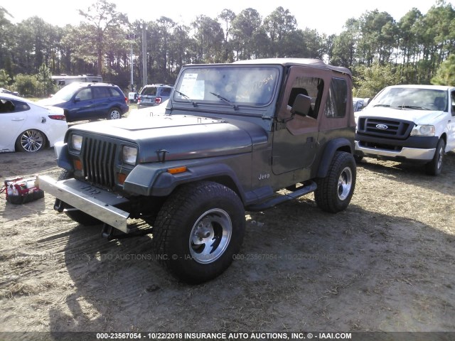 1J4FY19P4RP466151 - 1994 JEEP WRANGLER / YJ S GREEN photo 2