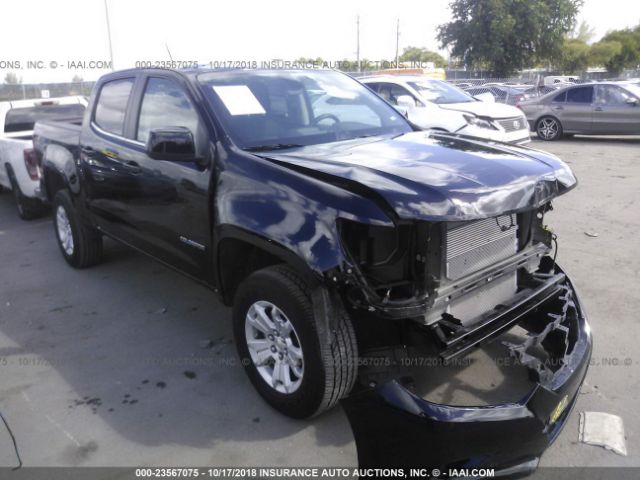 1GCGSCEN8J1307457 - 2018 CHEVROLET COLORADO LT BLACK photo 1