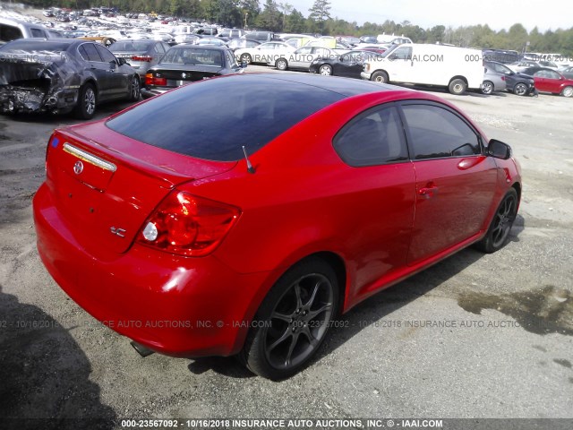JTKDE167950052501 - 2005 TOYOTA SCION TC 红色 照片 4