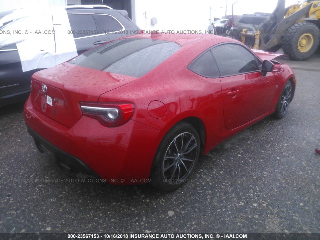 JF1ZNAA12H9701349 - 2017 TOYOTA 86 SPECIAL EDITION RED photo 4