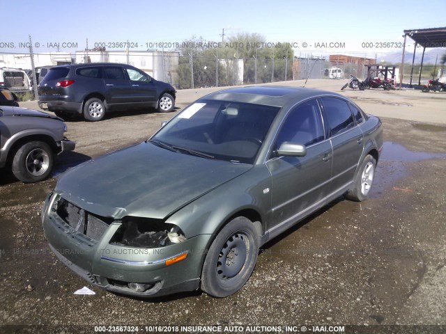 WVWRH63B04P102878 - 2004 VOLKSWAGEN PASSAT GLX GREEN photo 2