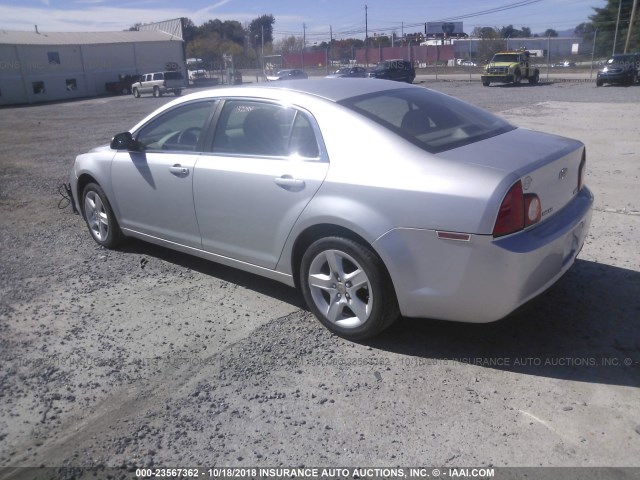 1G1ZA5EU3BF162257 - 2011 CHEVROLET MALIBU LS Gümüş foto 3