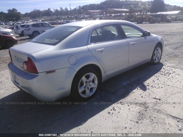 1G1ZA5EU3BF162257 - 2011 CHEVROLET MALIBU LS Gümüş foto 4