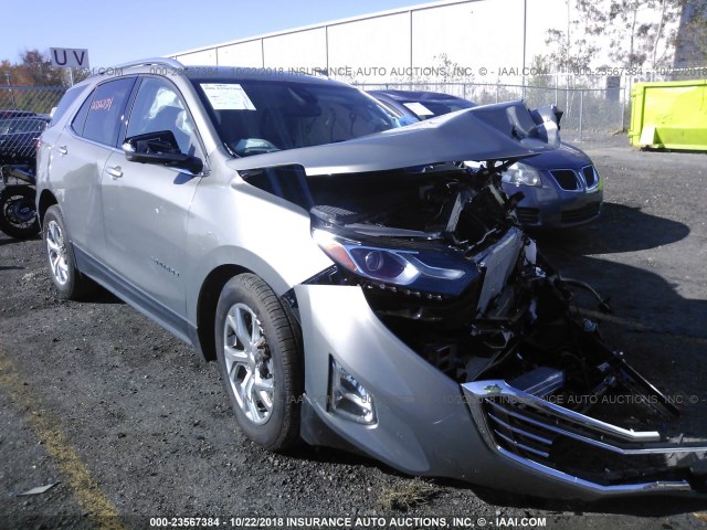 3GNAXNEV2KS516137 - 2019 CHEVROLET EQUINOX PREMIER SILVER photo 1