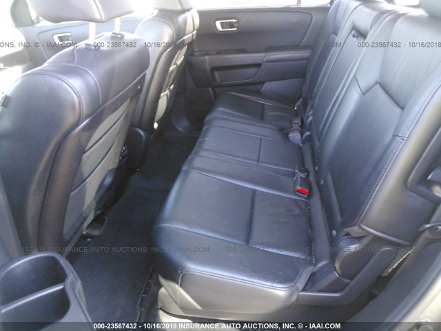 5FNYF4H94BB008151 - 2011 HONDA PILOT TOURING GRAY photo 8