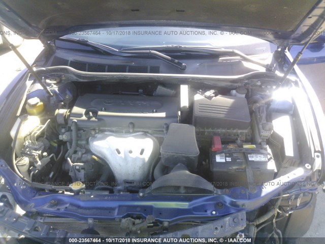 4T1BE46K99U362419 - 2009 TOYOTA CAMRY SE/LE/XLE BLUE photo 10