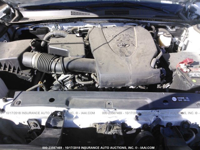 3TMAZ5CN8GM024911 - 2016 TOYOTA TACOMA WHITE photo 10