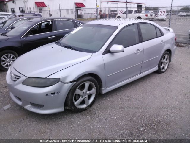 1YVFP84C445N61135 - 2004 MAZDA 6 I SILVER photo 2