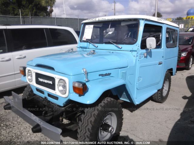 FJ40918459 - 1980 TOYOTA FJ CRUISER BLUE photo 2