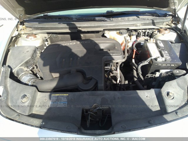 1G1ZH57B58F290693 - 2008 CHEVROLET MALIBU 1LT SILVER photo 10