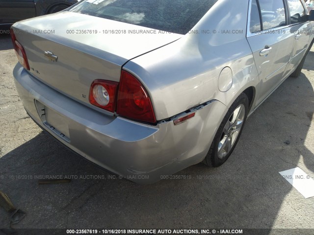1G1ZH57B58F290693 - 2008 CHEVROLET MALIBU 1LT SILVER photo 6