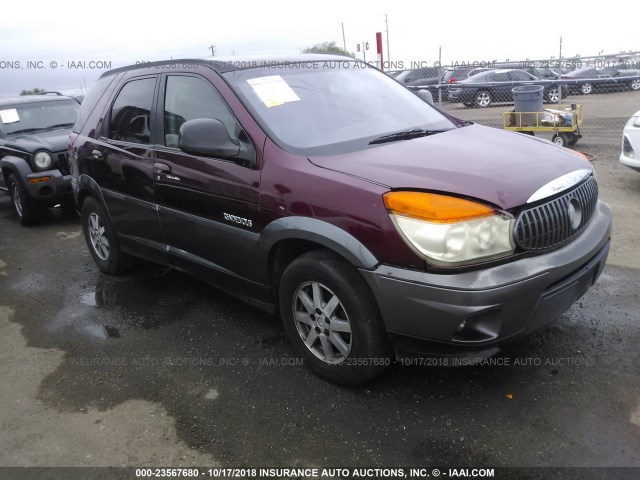 3G5DA03E12S560960 - 2002 BUICK RENDEZVOUS CX MAROON photo 1