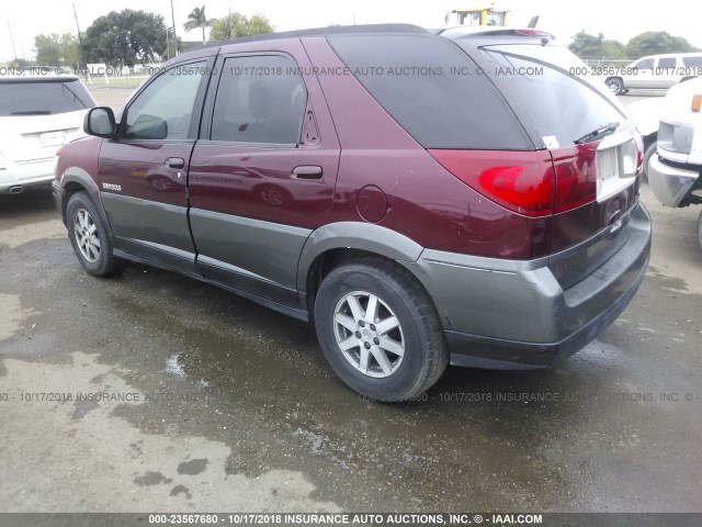 3G5DA03E12S560960 - 2002 BUICK RENDEZVOUS CX MAROON photo 3