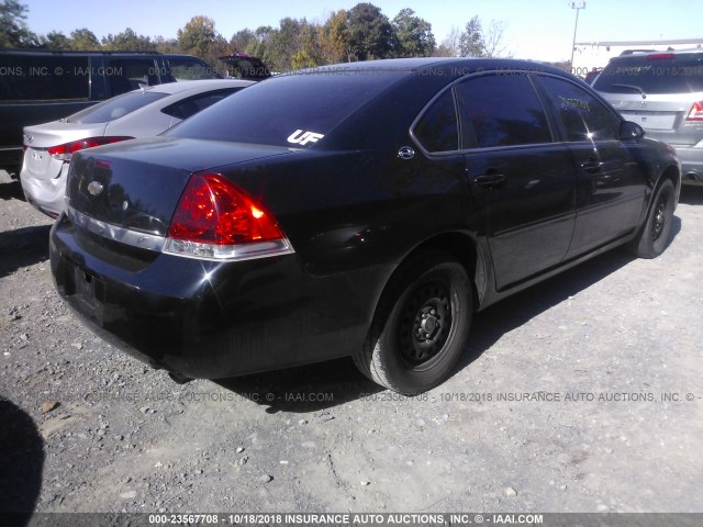 2G1WS55R779418735 - 2007 CHEVROLET IMPALA POLICE BLACK photo 4