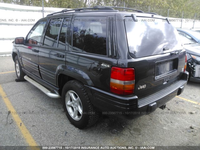 1J4GZ88Z1WC208265 - 1998 JEEP GRAND CHEROKEE LIMITED 5.9L BLACK photo 3