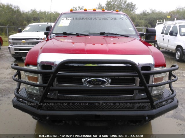 1FTWW3BR7AEB12045 - 2010 FORD F350 SUPER DUTY RED photo 8