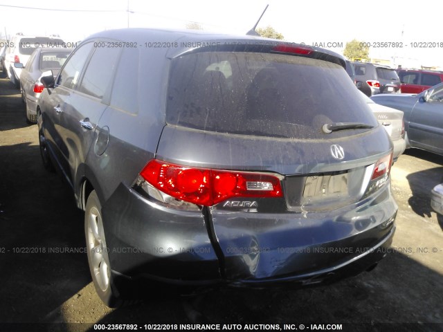 5J8TB18507A001460 - 2007 ACURA RDX TECHNOLOGY GRAY photo 3