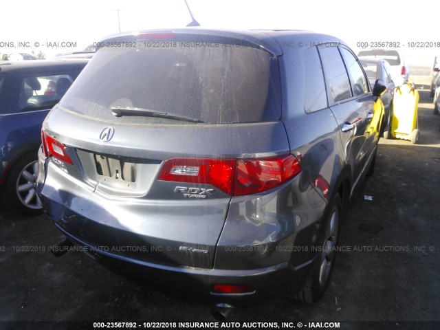 5J8TB18507A001460 - 2007 ACURA RDX TECHNOLOGY GRAY photo 4