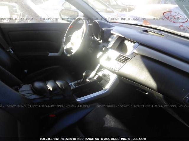 5J8TB18507A001460 - 2007 ACURA RDX TECHNOLOGY GRAY photo 5