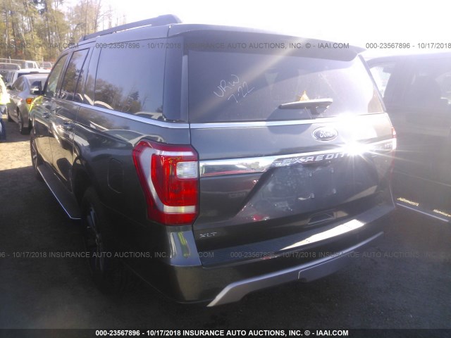 1FMJK1JT0JEA26482 - 2018 FORD EXPEDITION MAX XLT GRAY photo 3